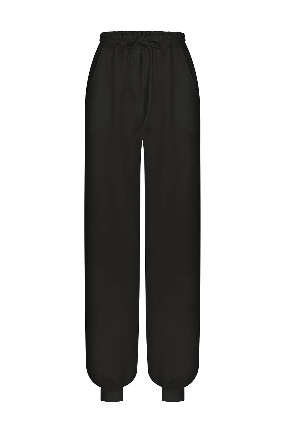BLACK KNIT TROUSERS