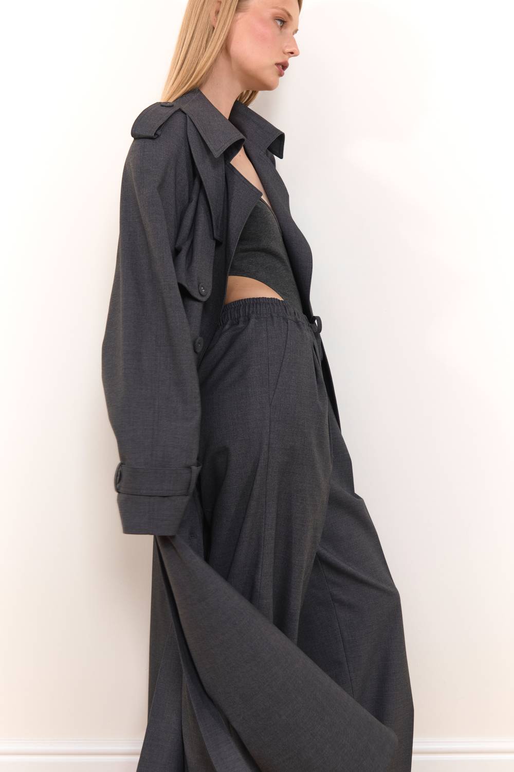 Elasticated Waist Palazzo Trousers7