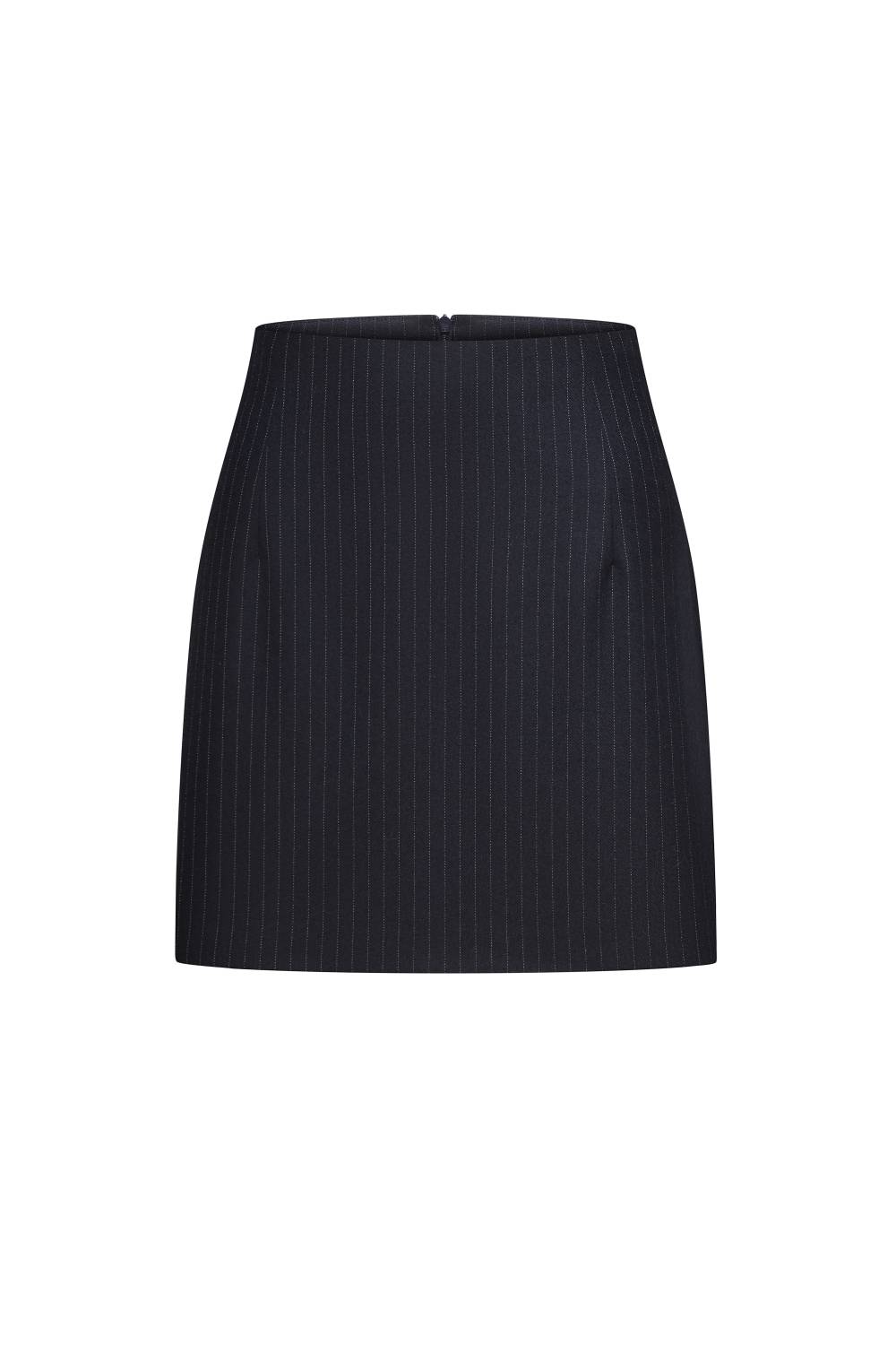 Pinstripe Mini Skirt 2