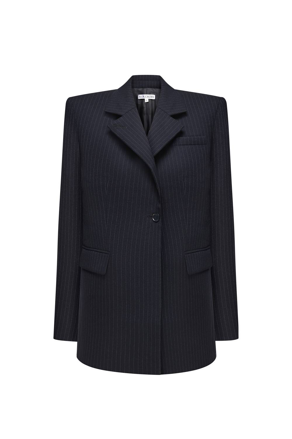 Leather-Collar Blazer 2