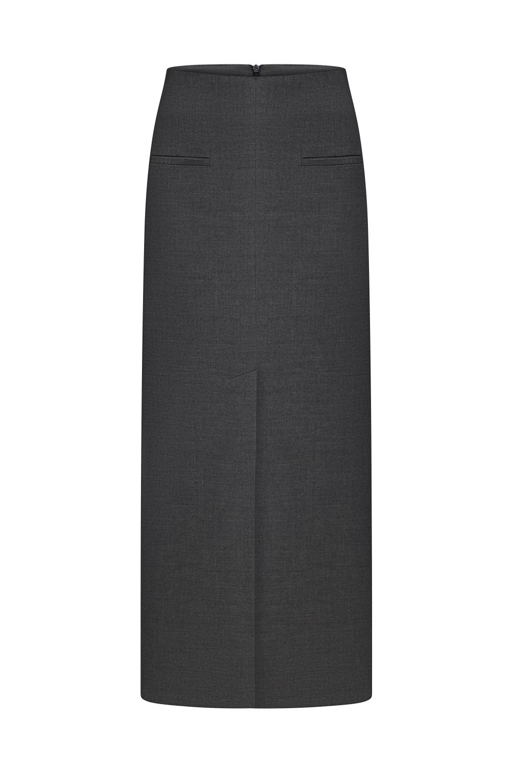 Pocket Midi Skirt in Graphite