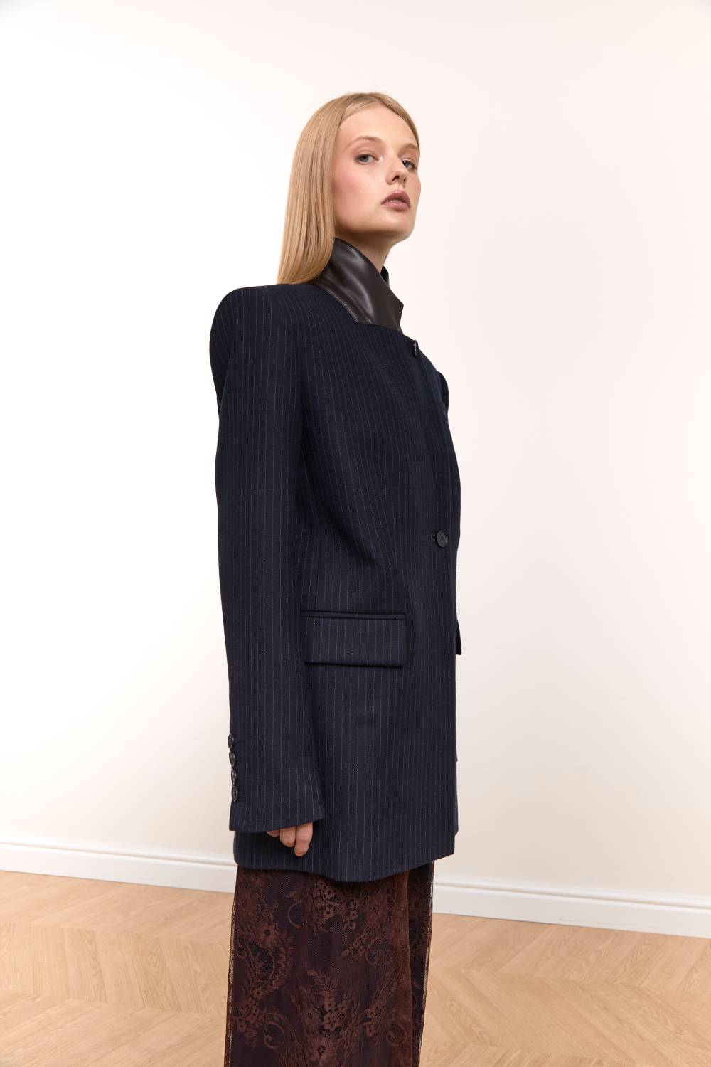 Leather-Collar Blazer5