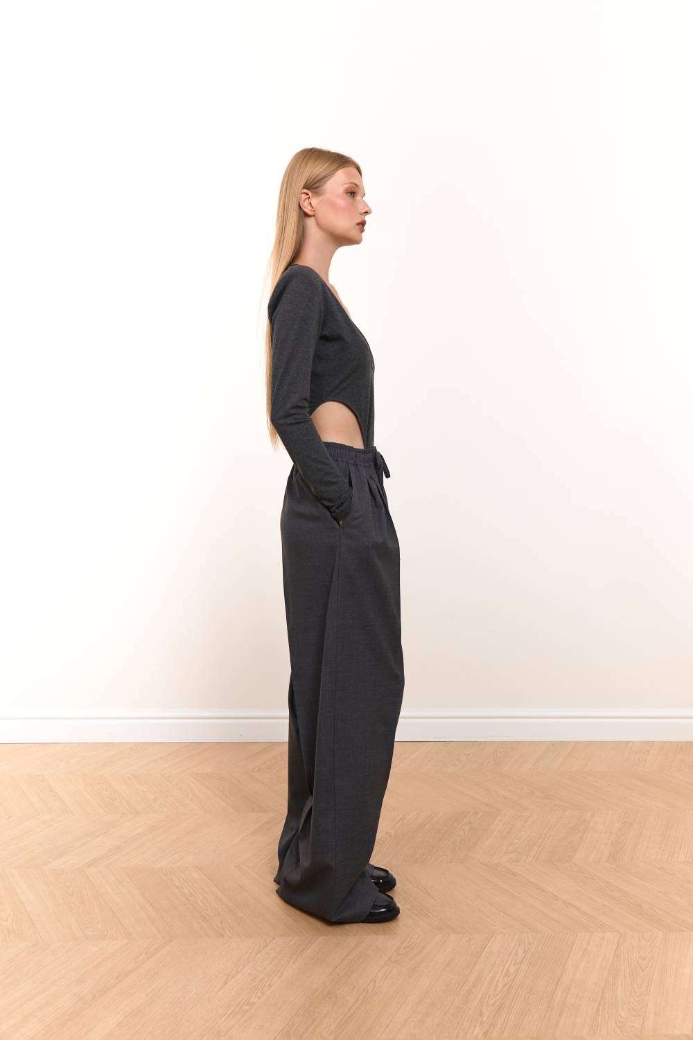High-Cut Bodysuit in Graphite3