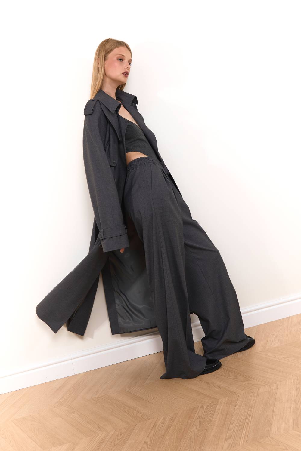 Elasticated Waist Palazzo Trousers6