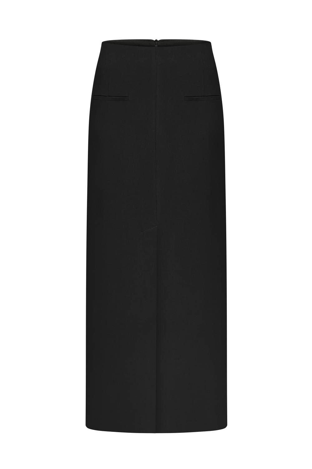 Pocket Midi Skirt in Black 2