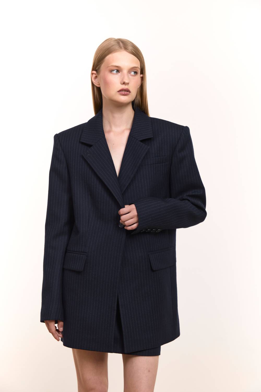 Leather-Collar Blazer19