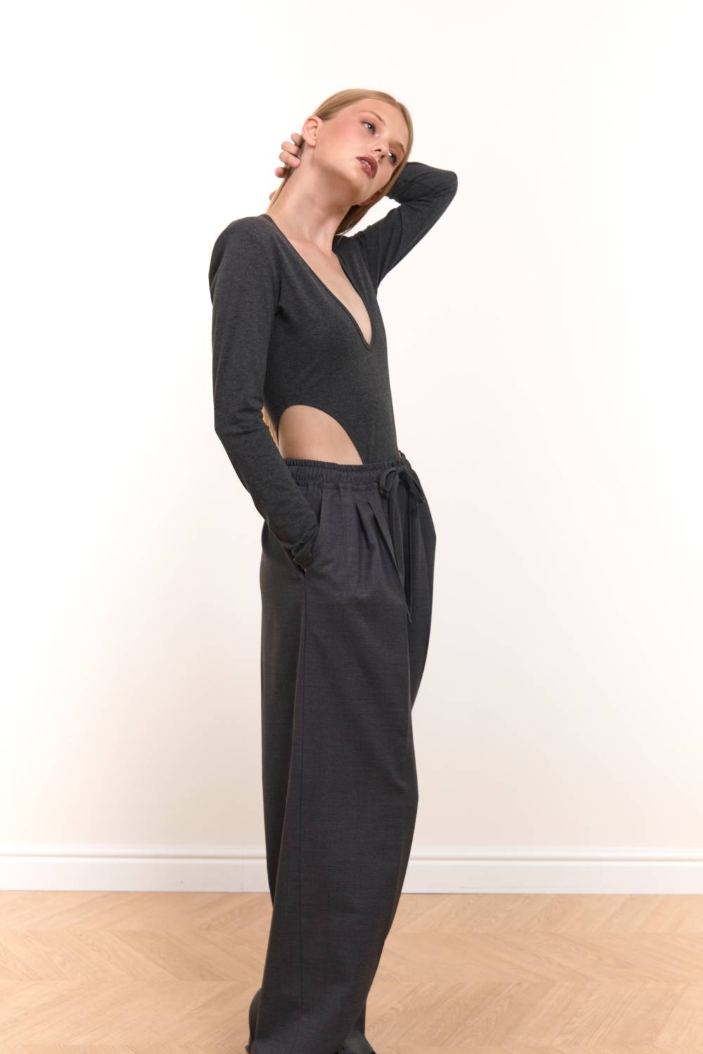 Elasticated Waist Palazzo Trousers8