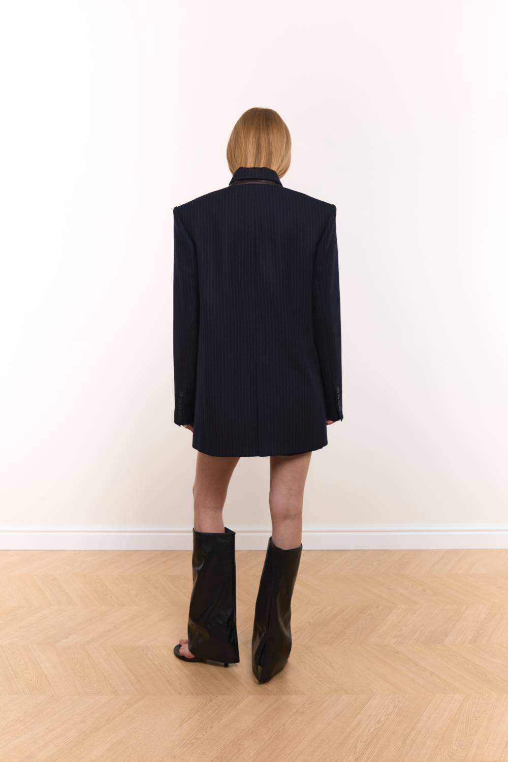 Leather-Collar Blazer20
