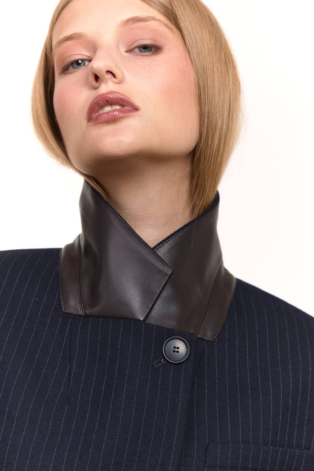 Leather-Collar Blazer17