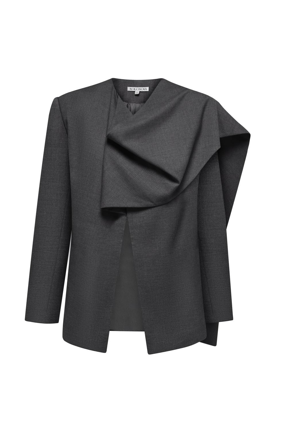 Scarf-Detail Blazer 2