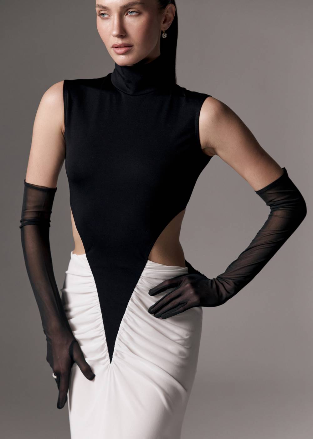 BLACK AND WHITE MAXI DRESS2