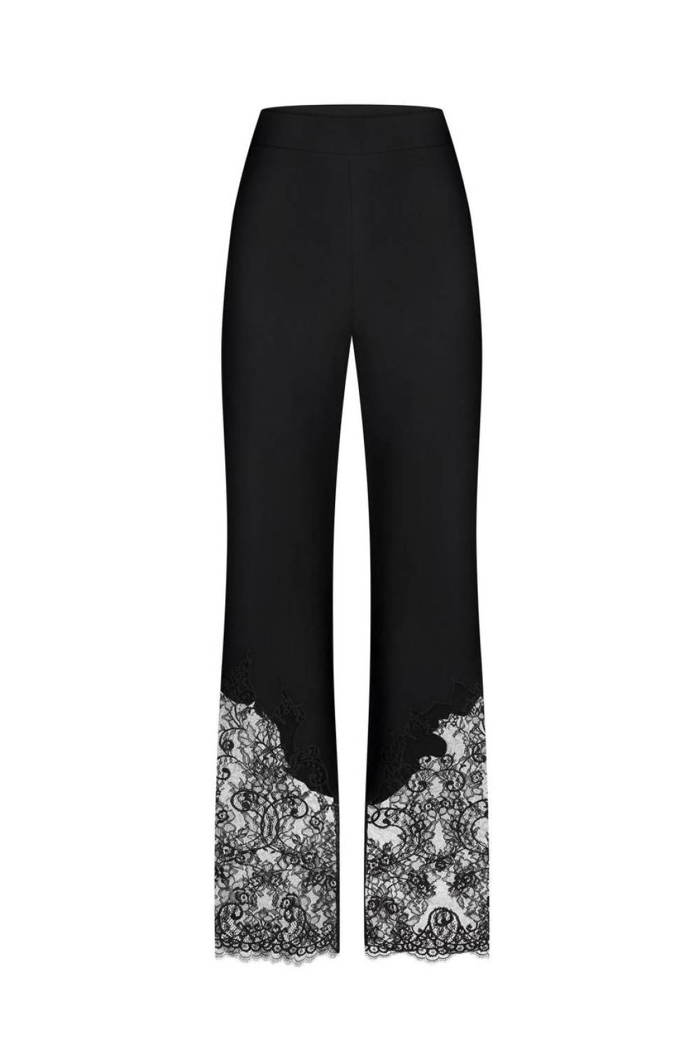 Trousers with lace inserts 2