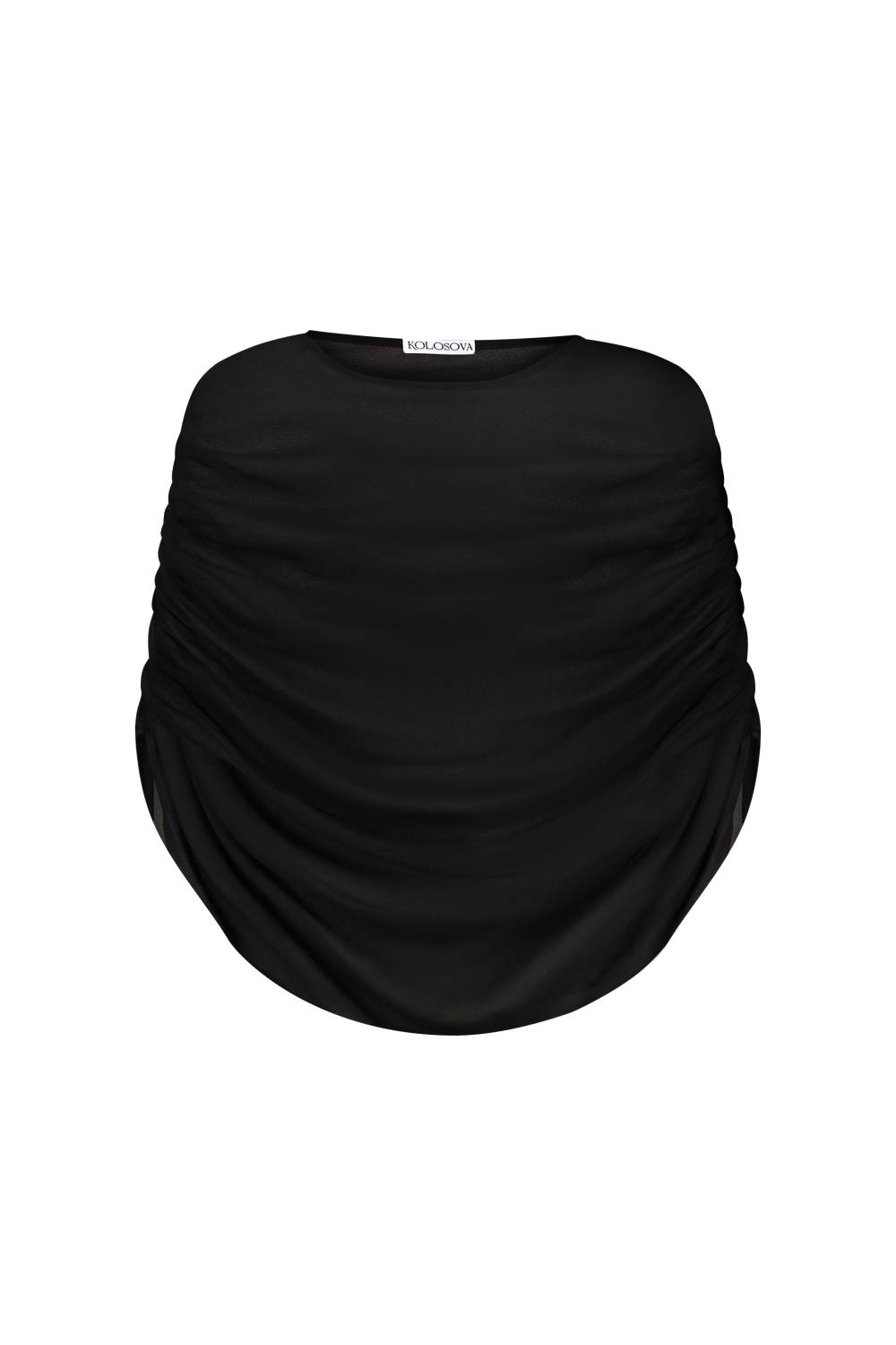 BLACK CHIFFON CAPE COVER-UP 2