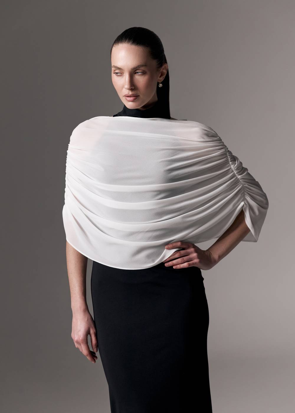 MILK CHIFFON CAPE COVER-UP3