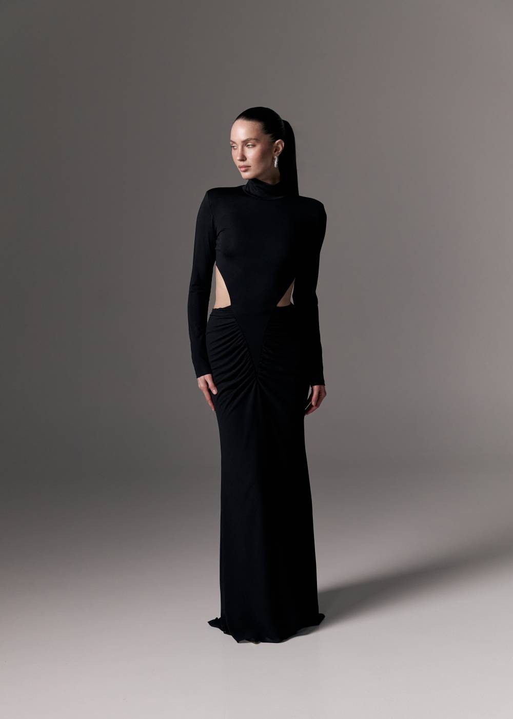 MAXI DRESS WITH LONG SLEEVES3
