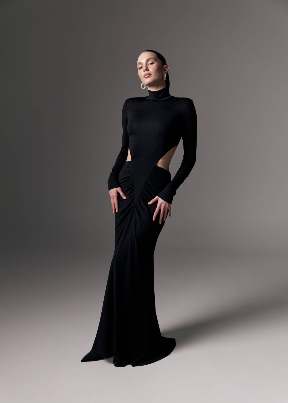 MAXI DRESS WITH LONG SLEEVES5