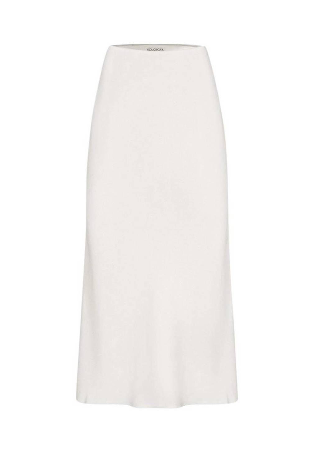 Milky midi skirt