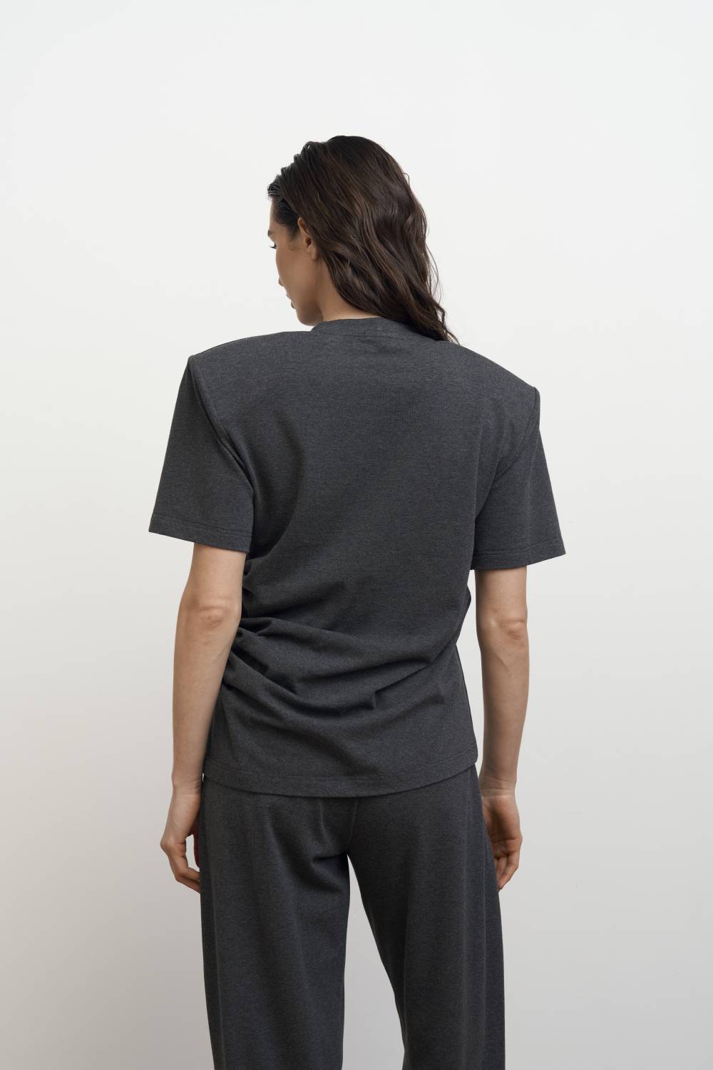 Graphite draped T-shirt5