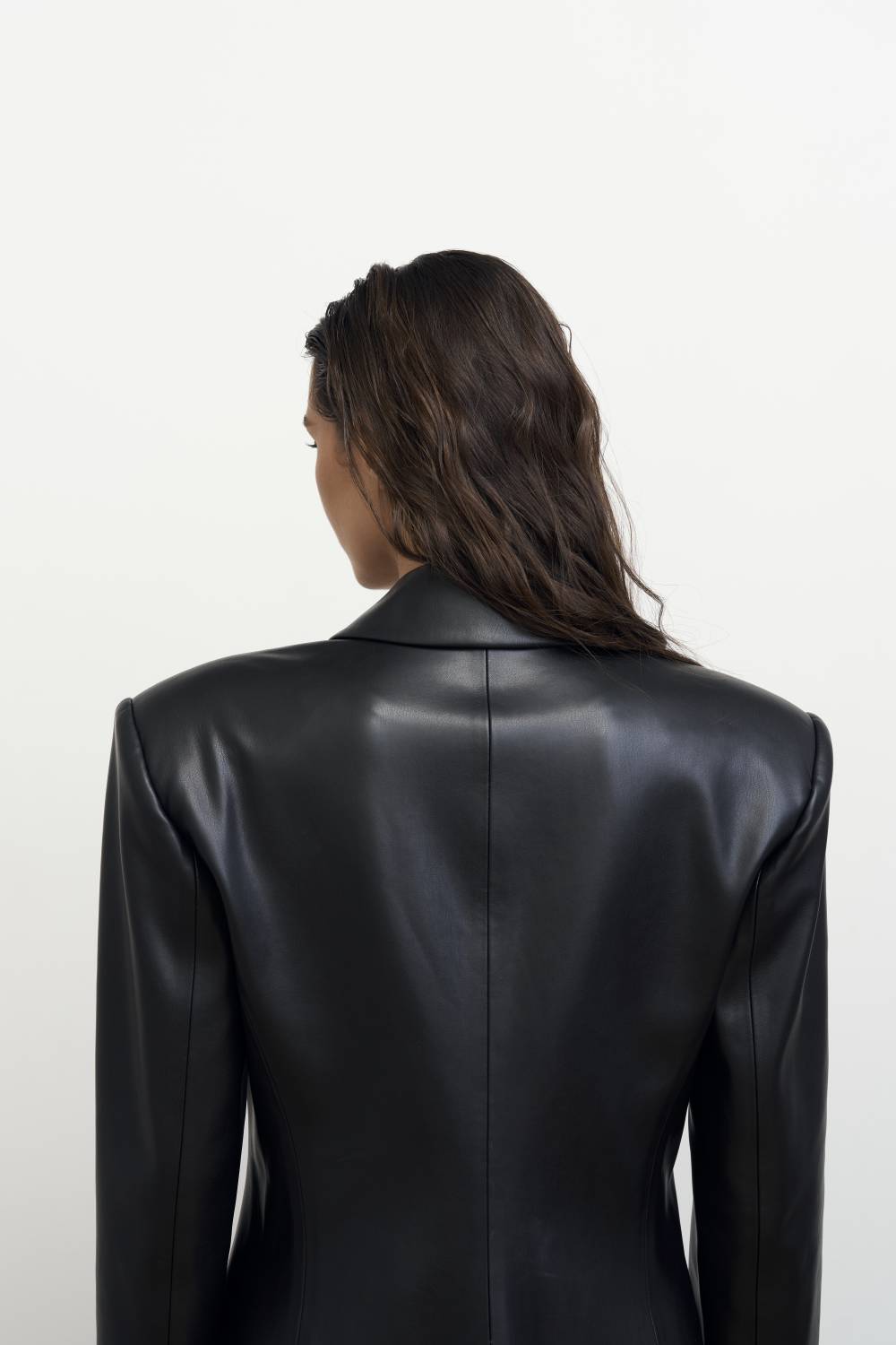 Fitted ecoleather coat6