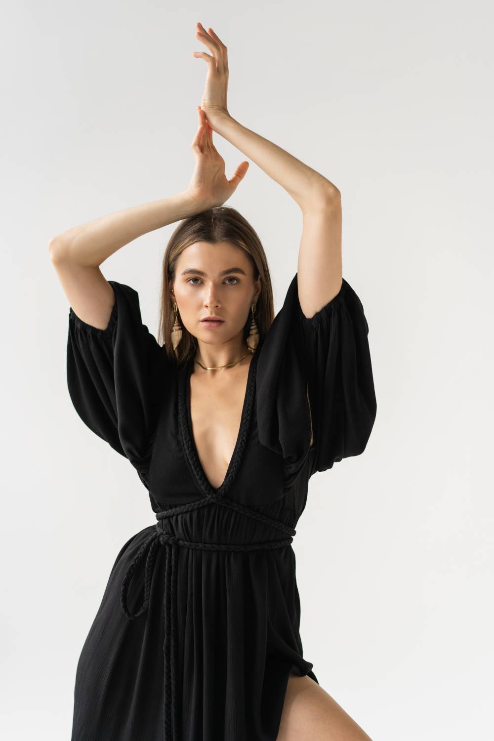 Black dress with ties4