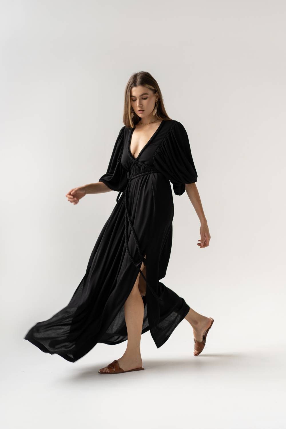 Black dress with ties3