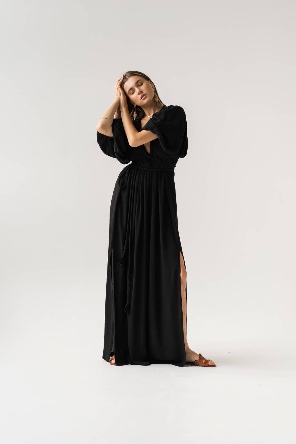 Black dress with ties6