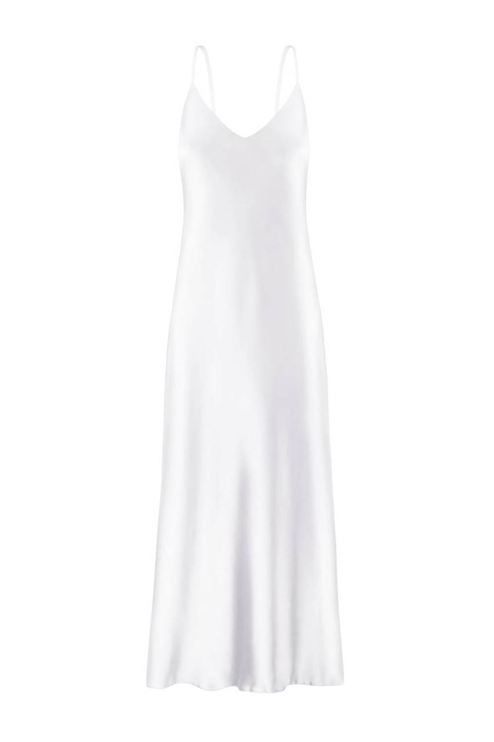 WHITE SLIP DRESS