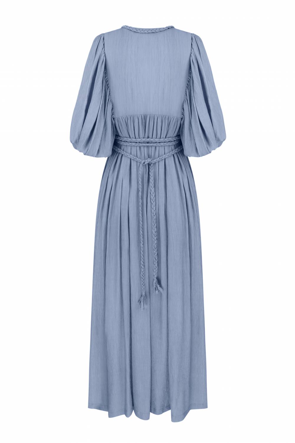 Blue dress with ties5
