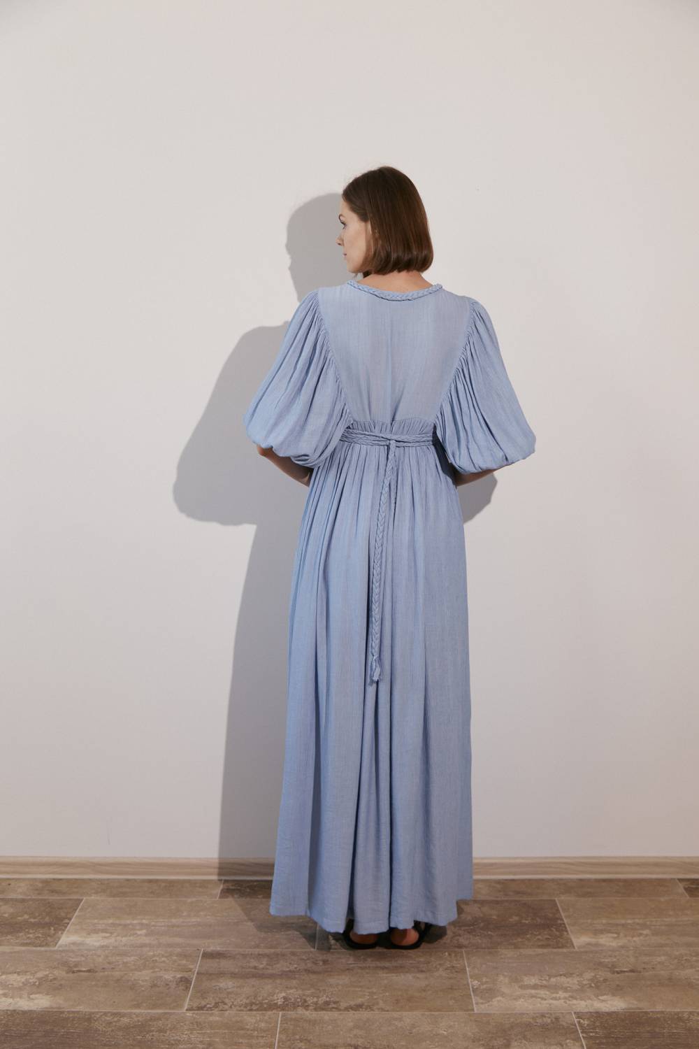 Blue dress with ties4