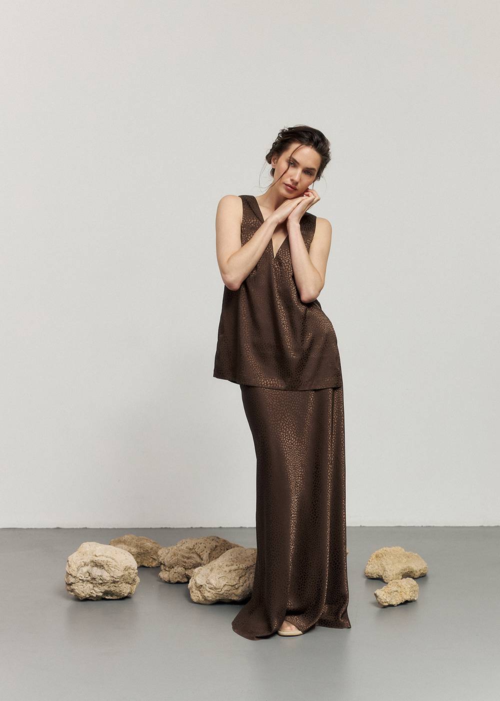 BROWN LEOPARD PRINT MAXI SKIRT4