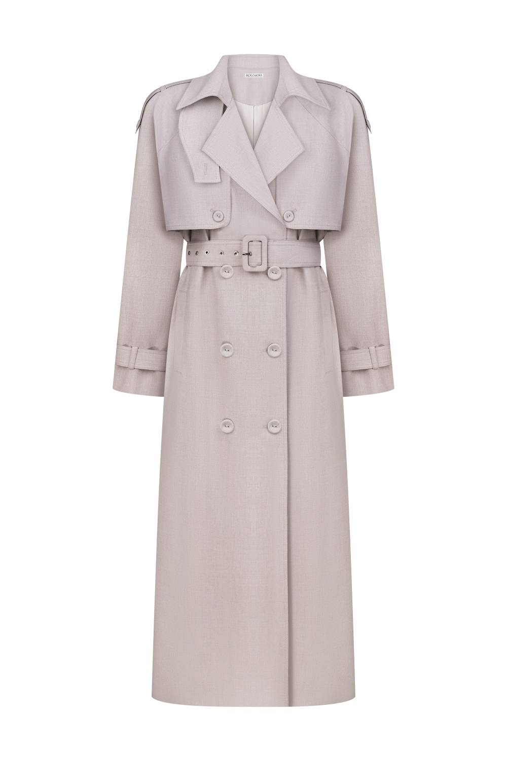 Light grey trench coat 2