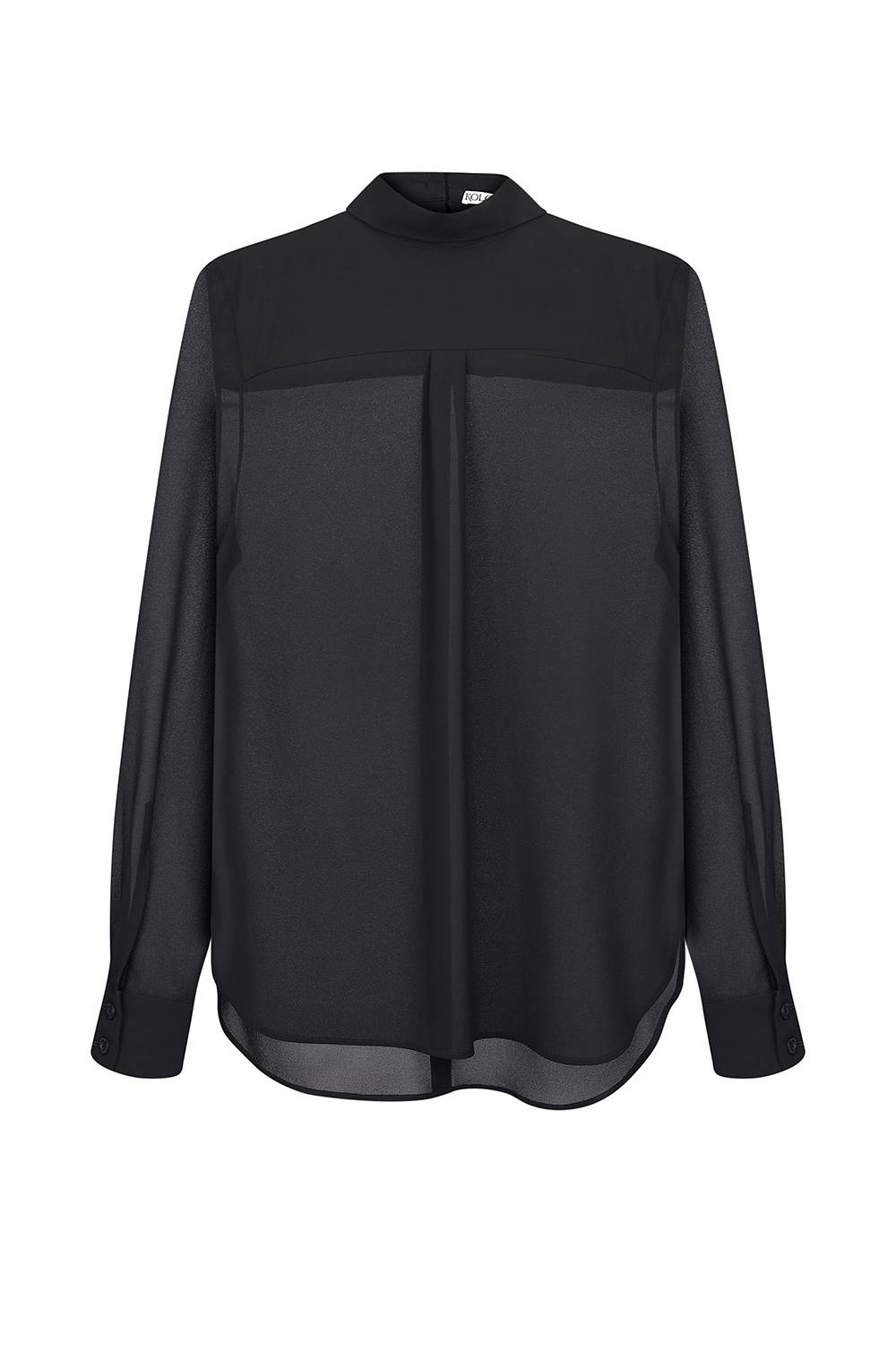 BLACK CHIFFON BLOUSE 1