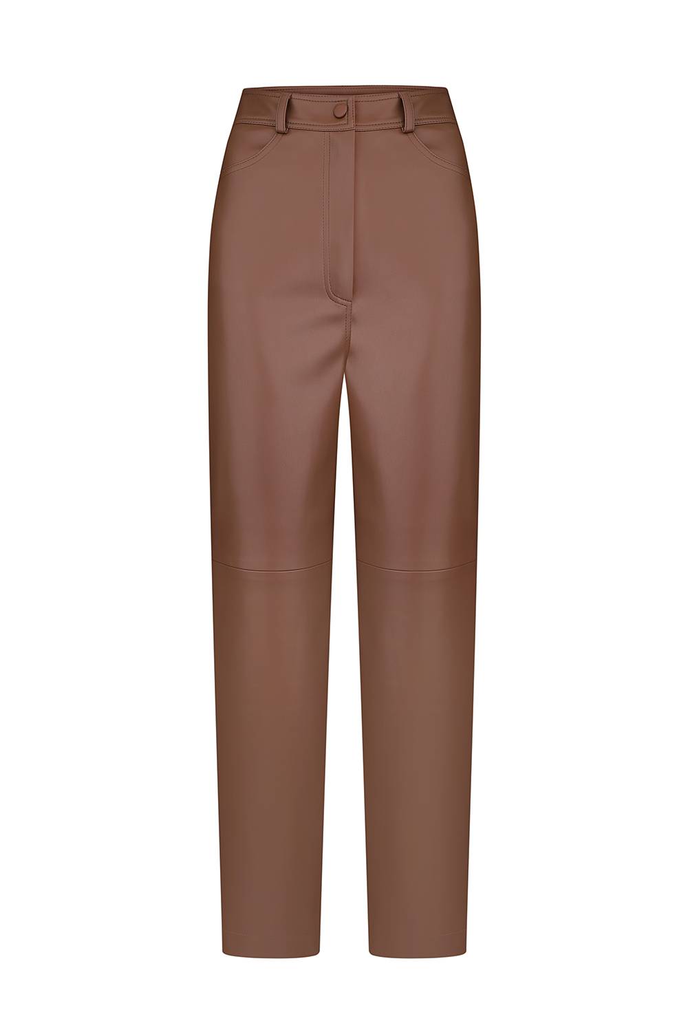 BROWN PANTS TAPERED