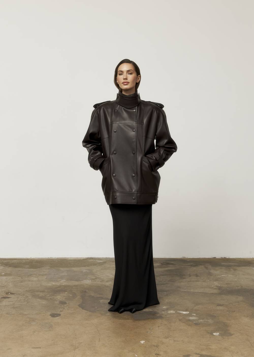 CHOCOLATE DOUBLE-BREASTED JACKET3