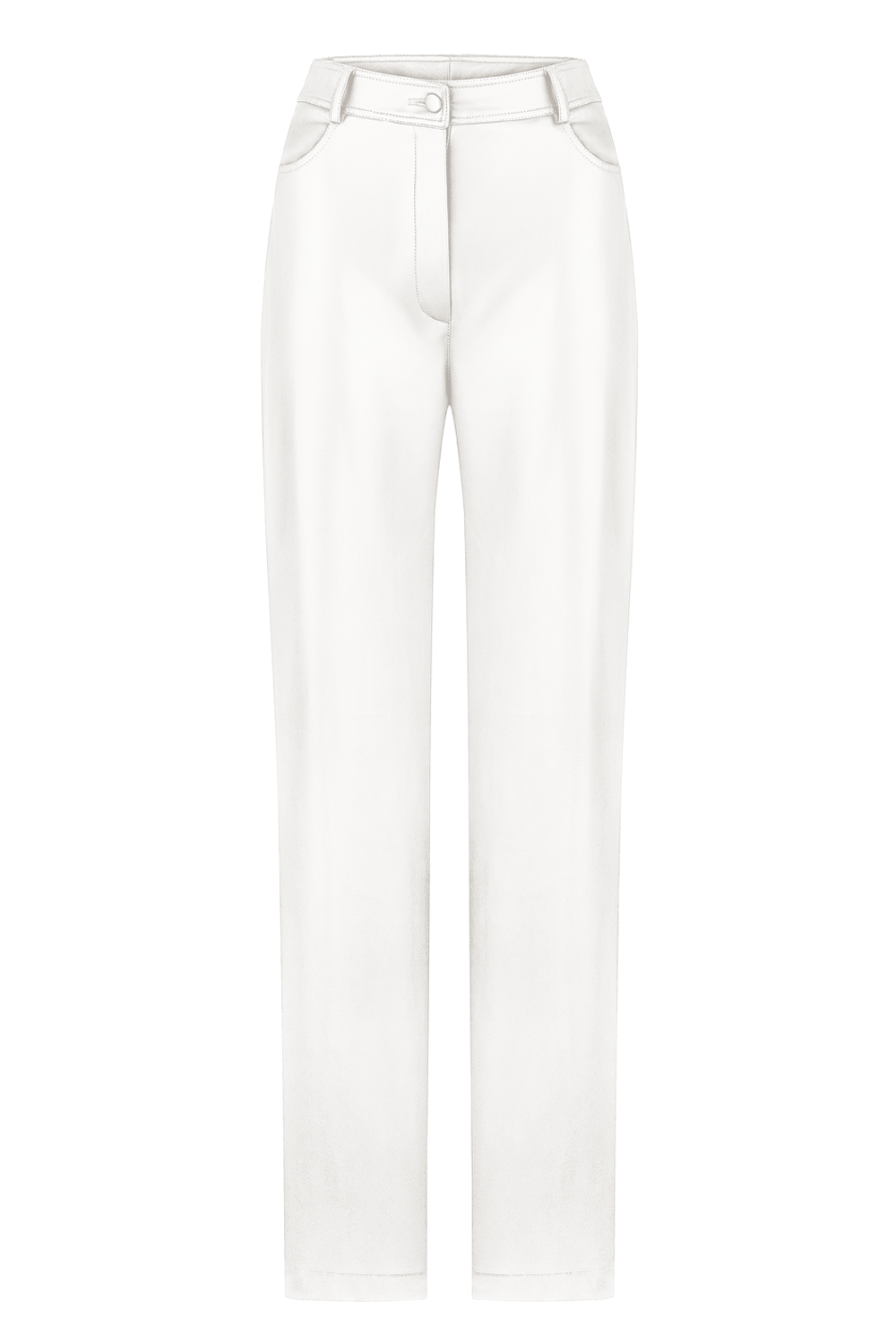 Milky straight-cut trousers 2