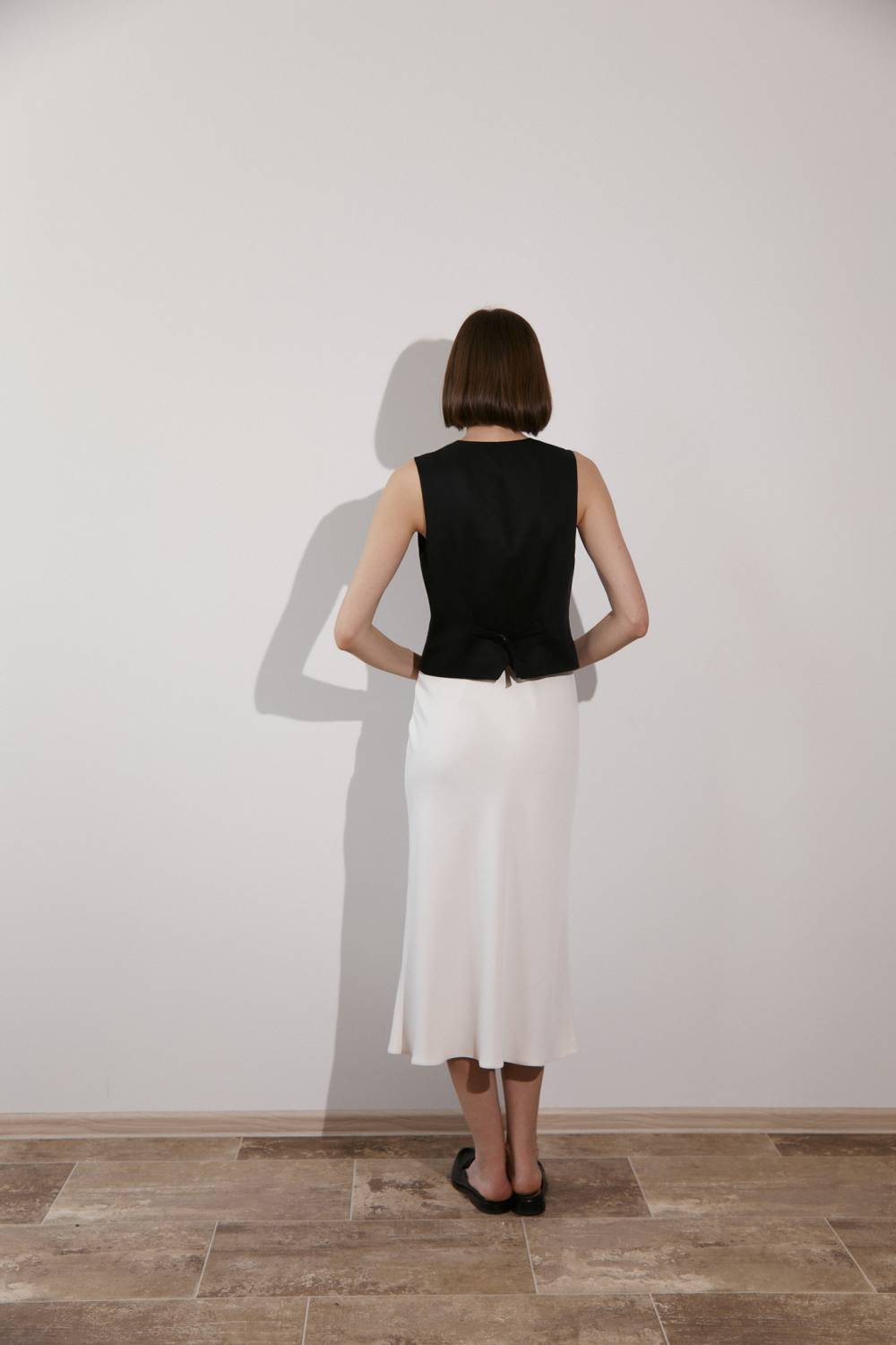 Milky midi skirt6
