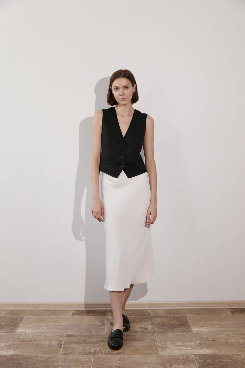 Milky midi skirt2