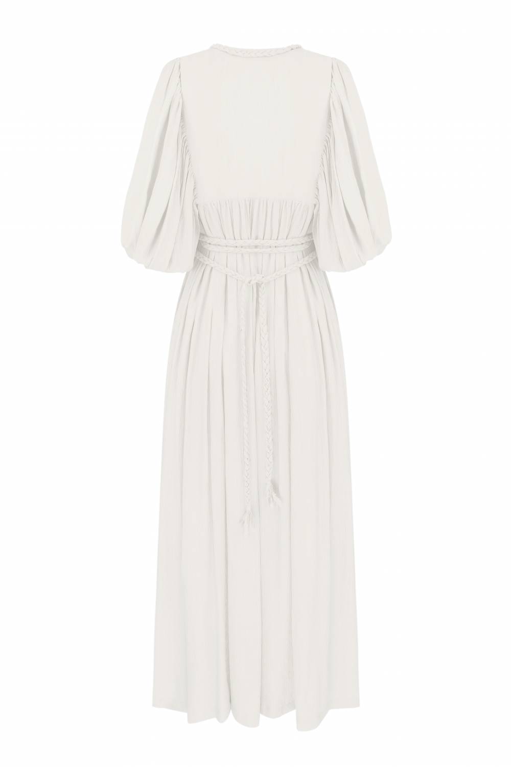 Milky dress with ties7