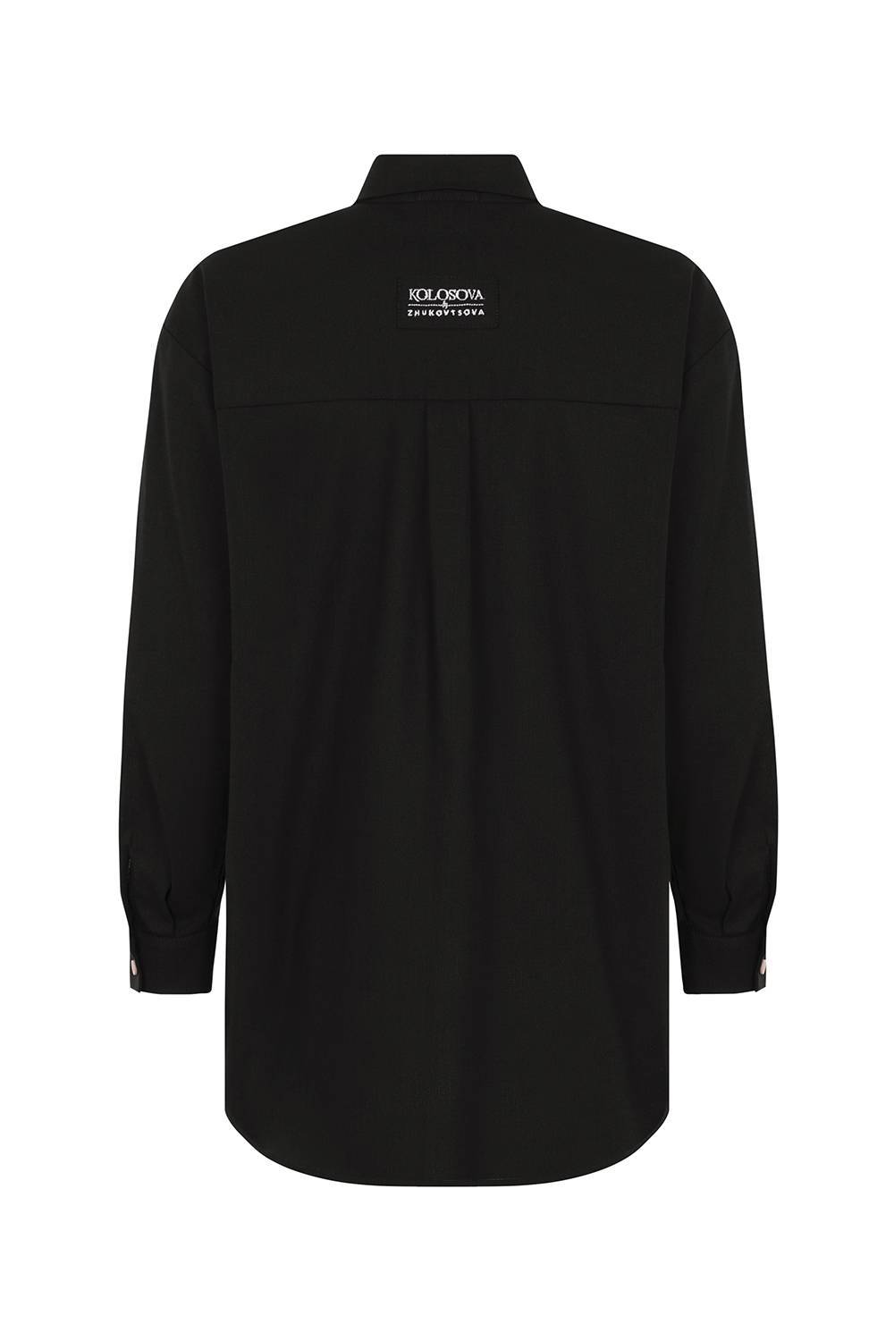 Linen suit black2
