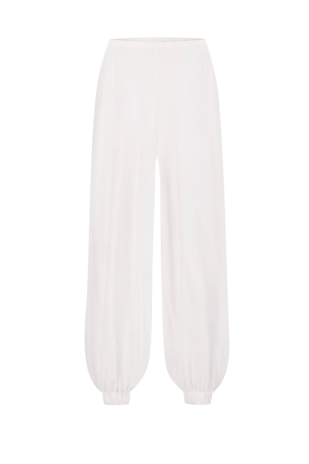 Milk chiffon TROUSERS WITH AN ELASTIC WAISTBAND 2