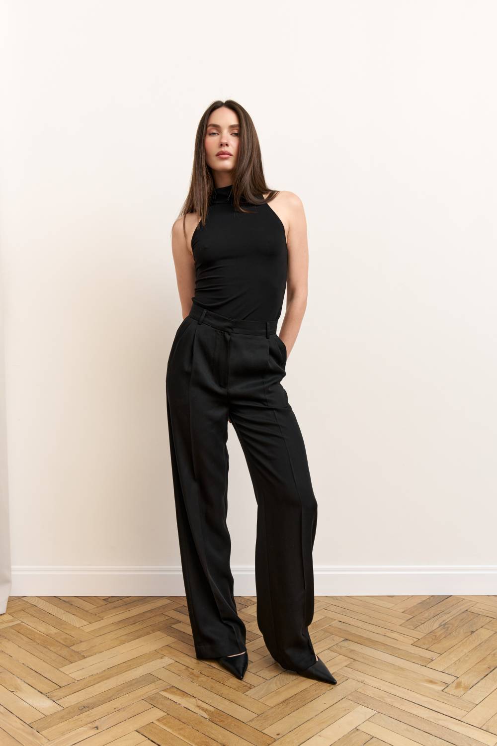 Black halter neck top7