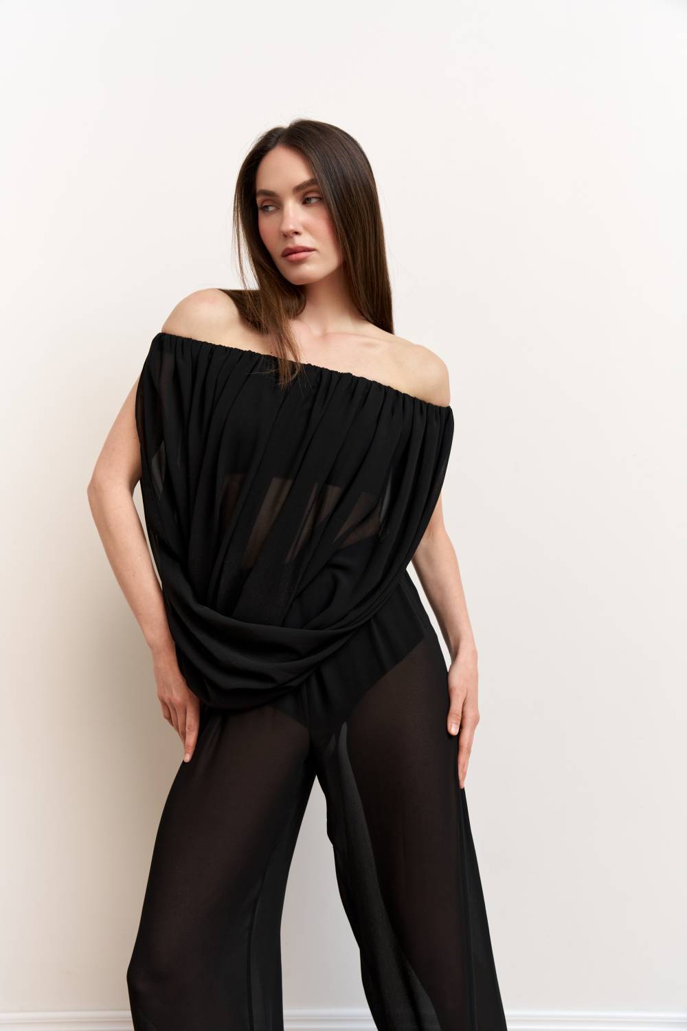 Black draped top5