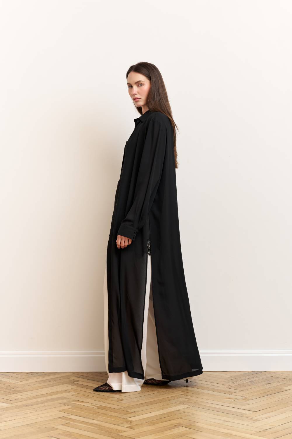 LONG CHIFFON SHIRT2
