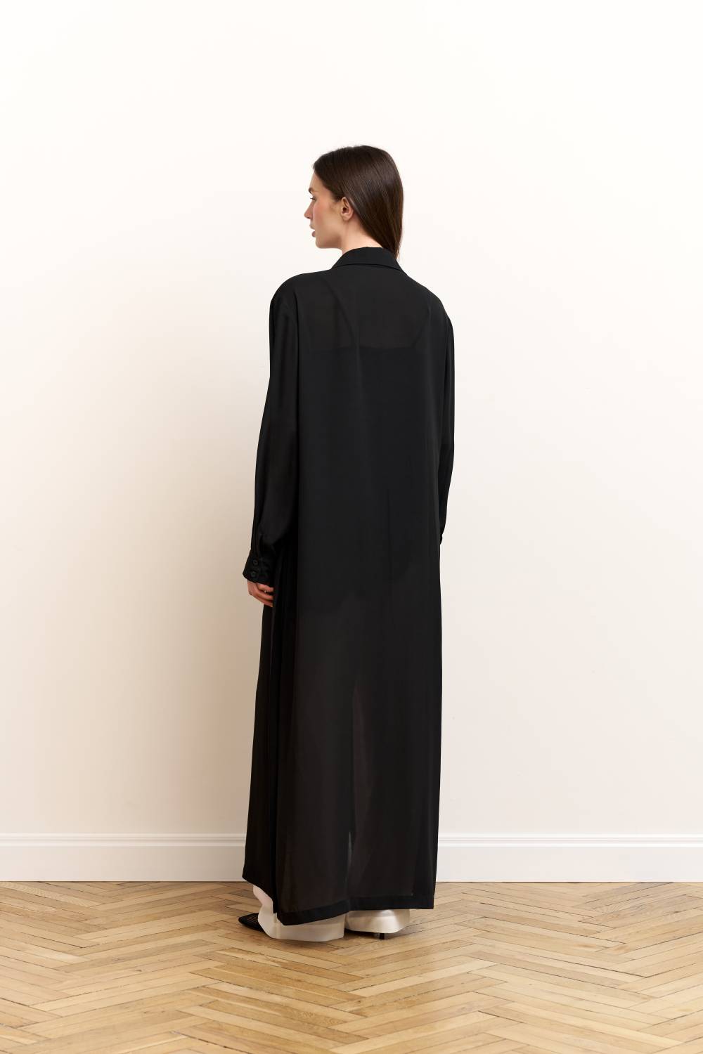 LONG CHIFFON SHIRT10
