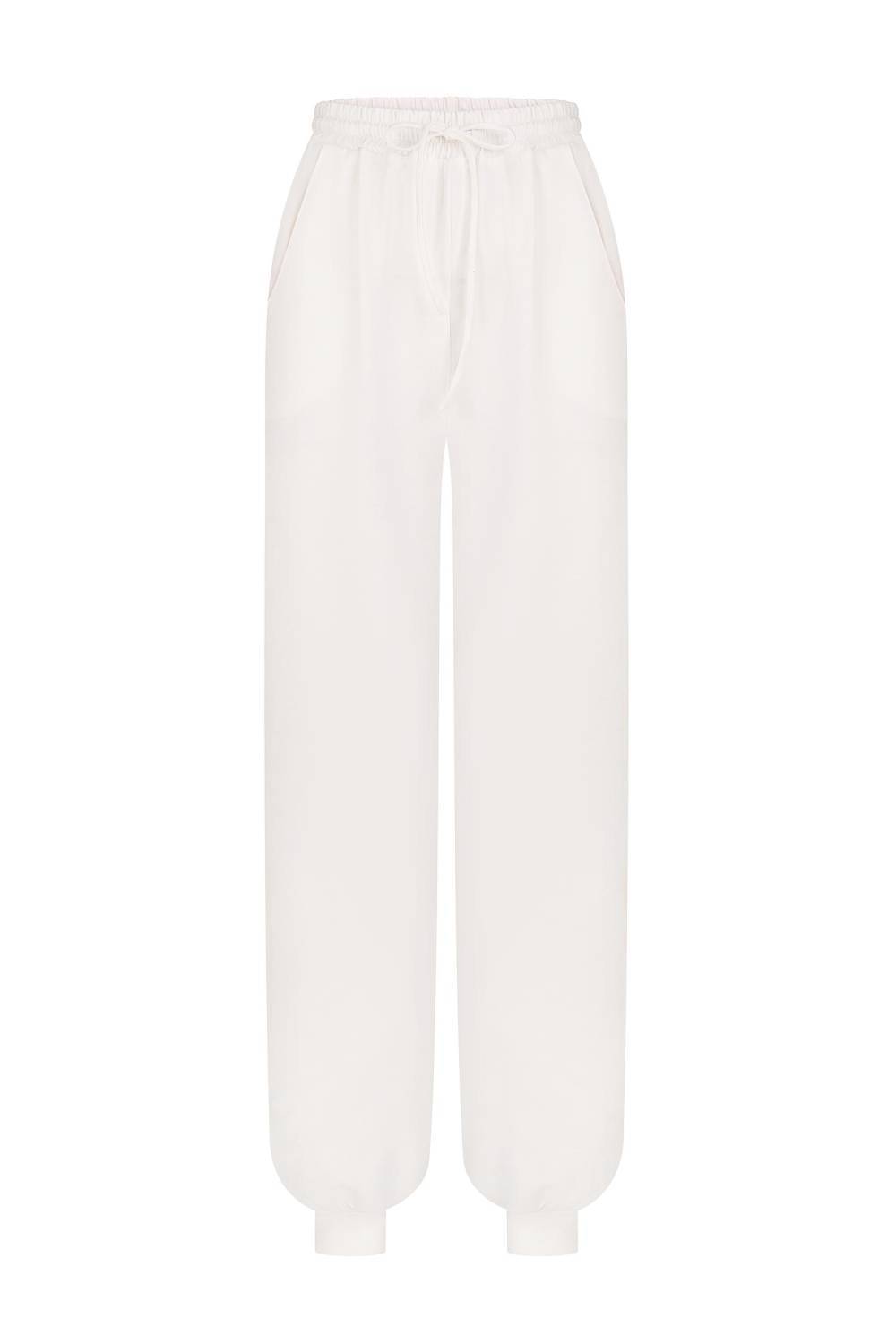 Milk knit trousers 2