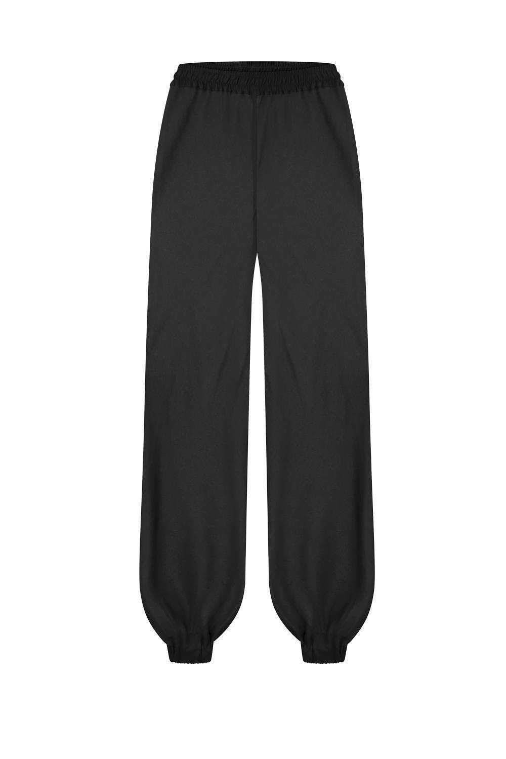 Chiffon trousers with an elastic waistband