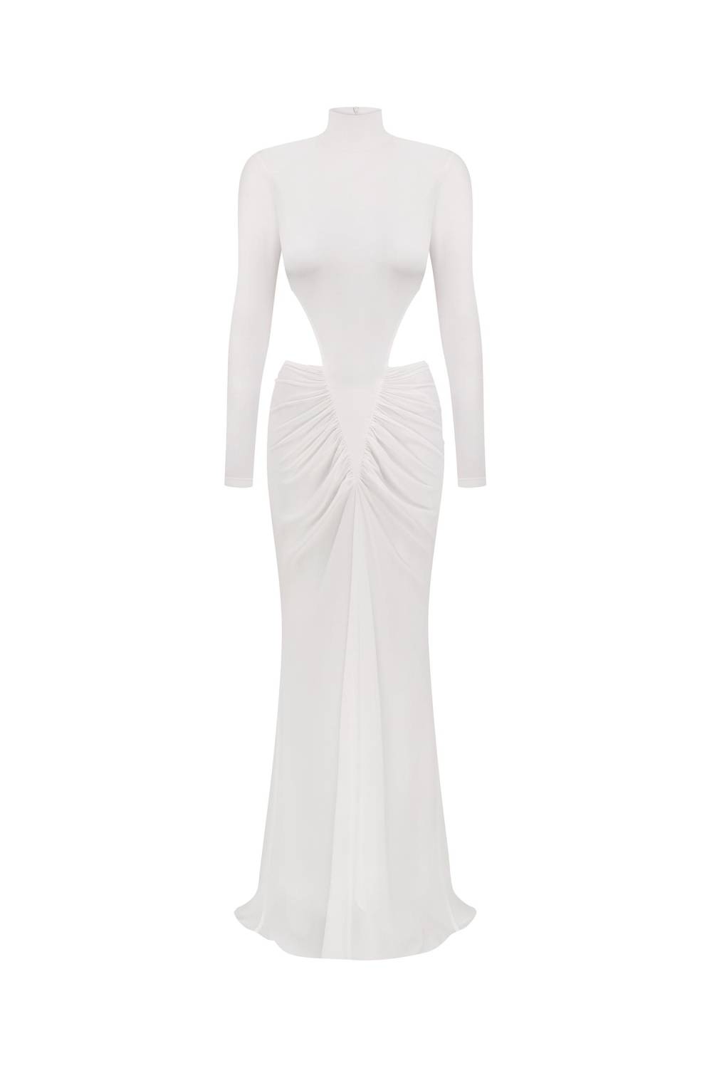 MILK MAXI DRESS WITH LONG SLEEVES 2