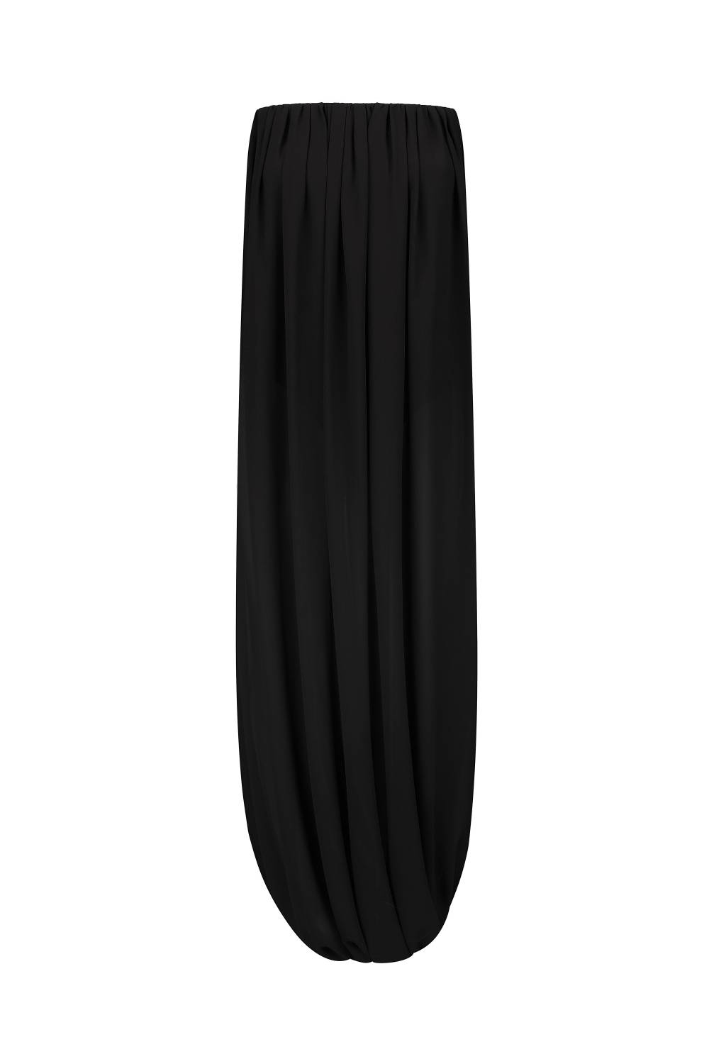 Black draped bodysuit dress