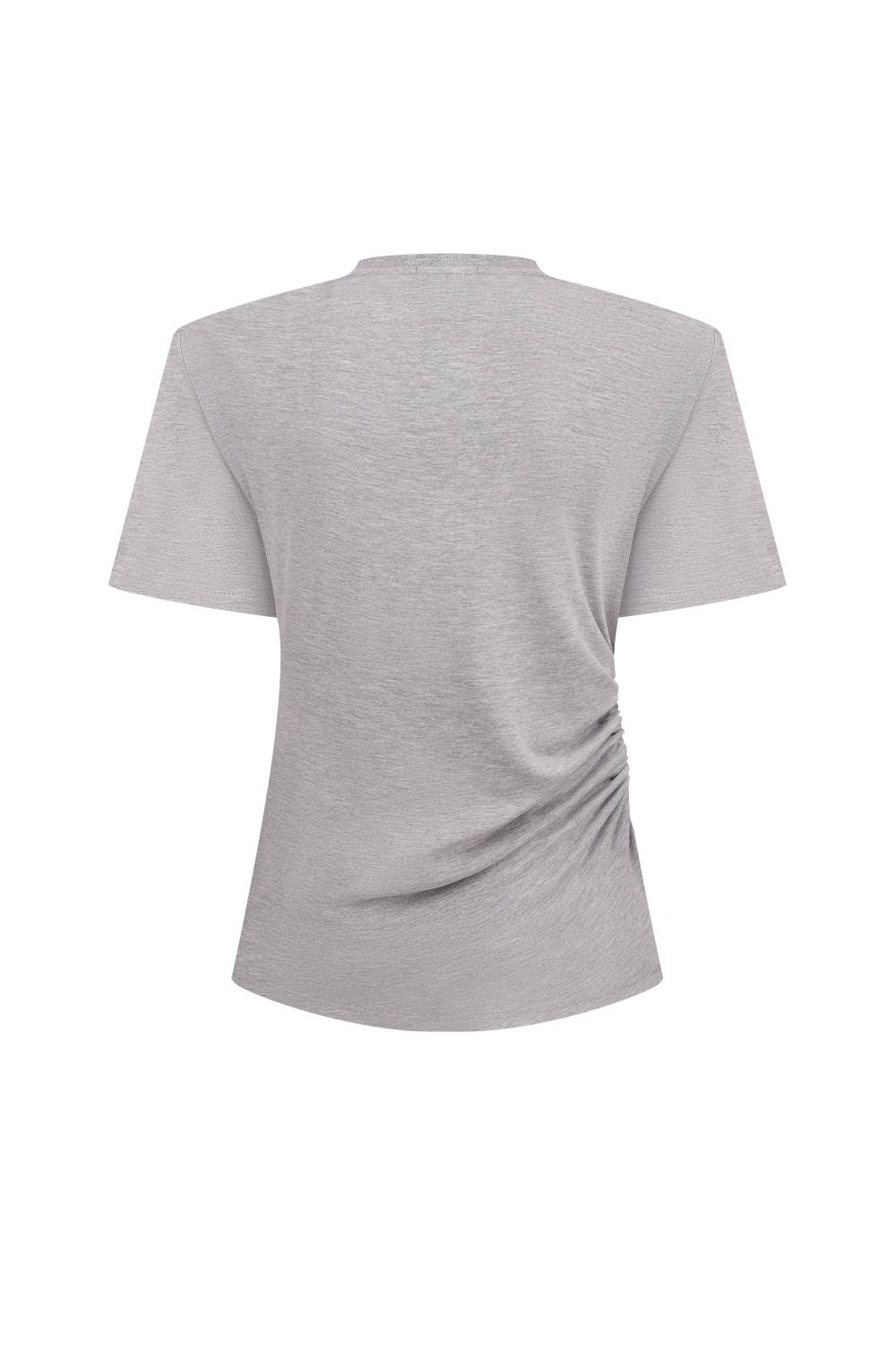 Light grey draped t-shirt 1