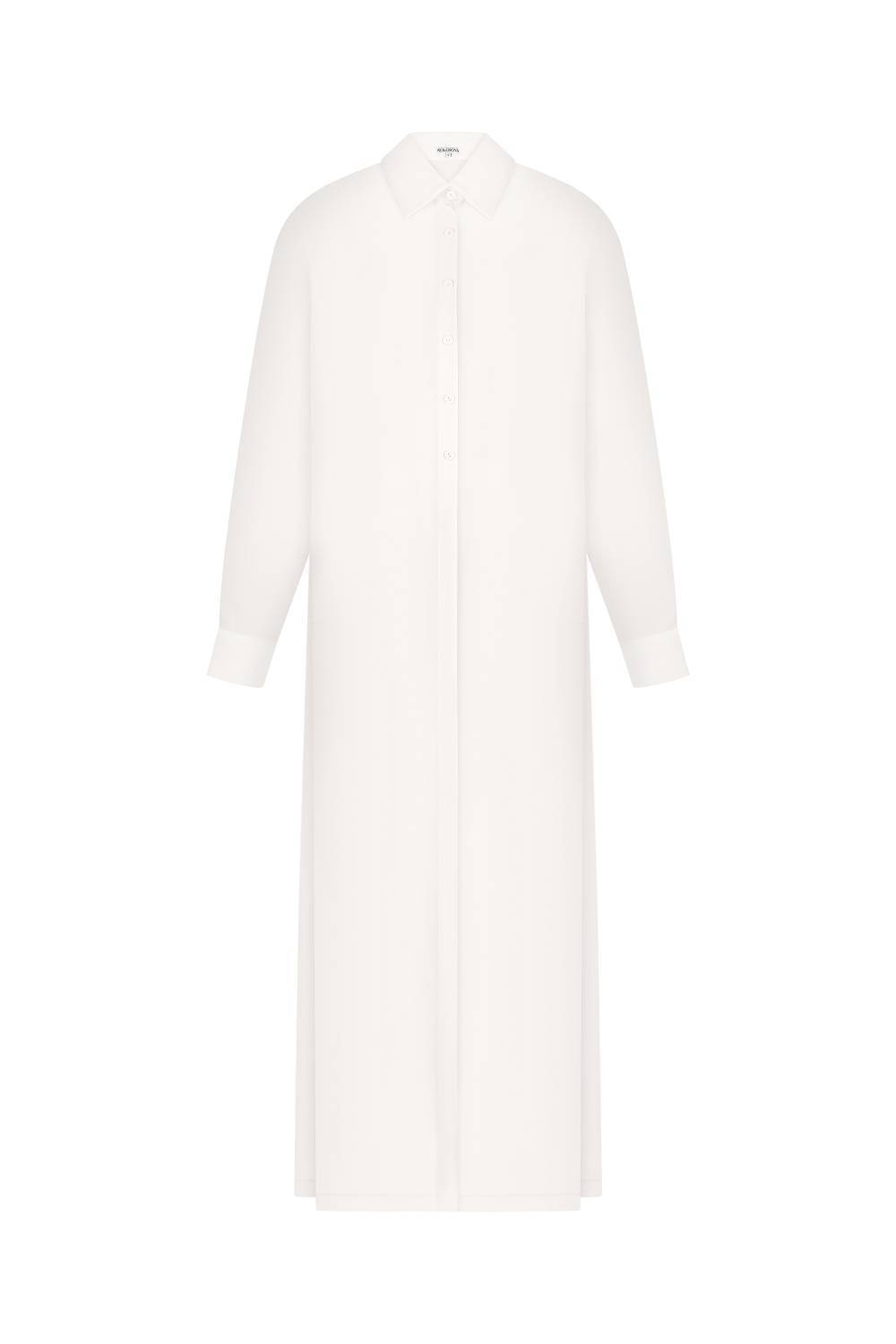 MILKY LONG CHIFFON SHIRT 2